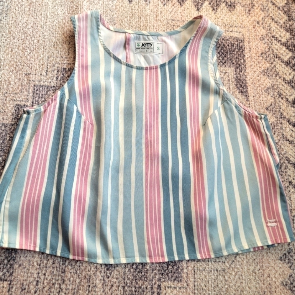 2/$20 Jetty Cropped Tank Top S